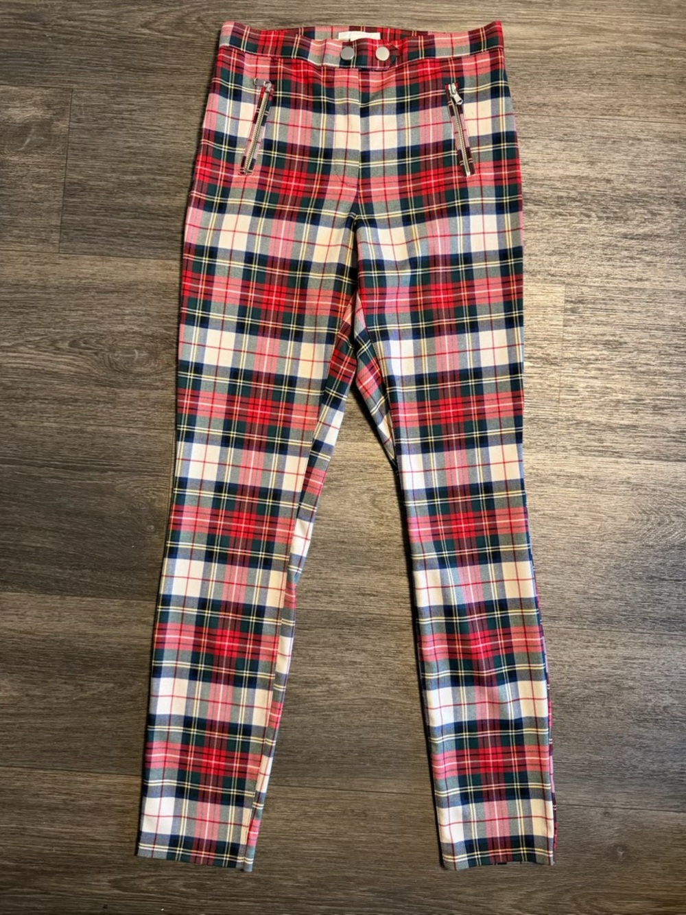 H&M- Red, White and Black plaid pants